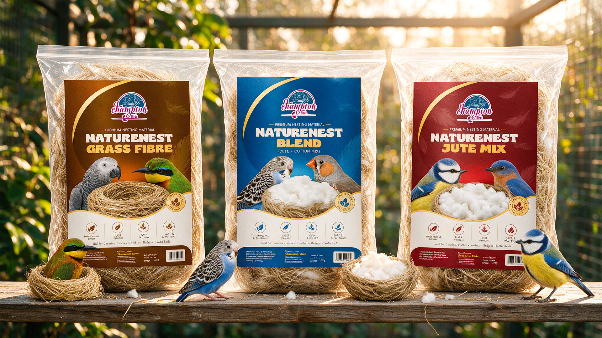 Champion Birds — Bird Nesting & Accessories Collection